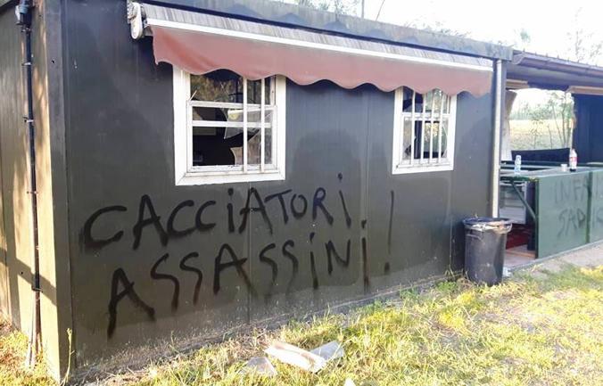 Sabotaje contra la caza en Italia.