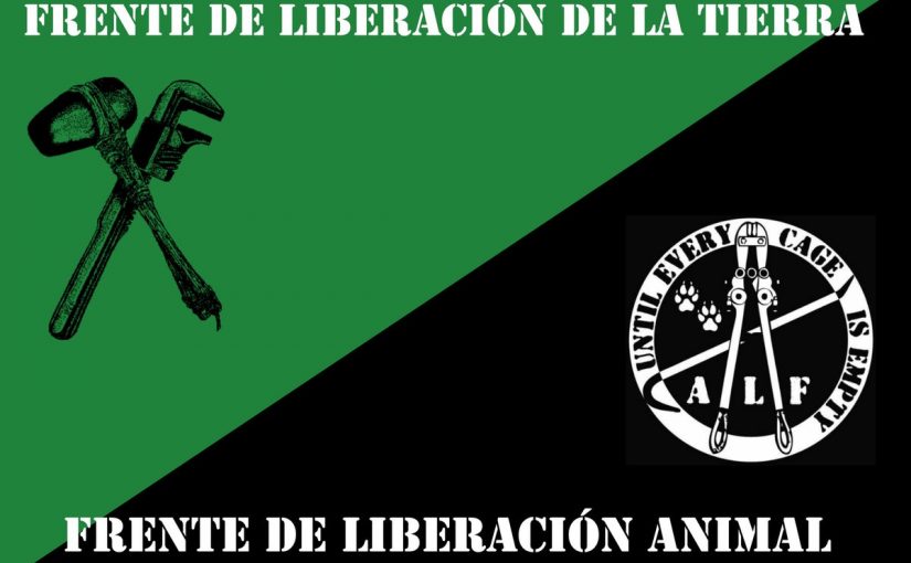 Adjudicación de acciones por el Frente de Liberación Animal y el Frente de Liberación de la Tierra en Santiago de Chile.