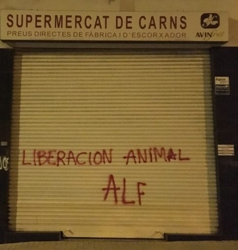 Carnicerías y pescaderías saboteadas en Catalunya.