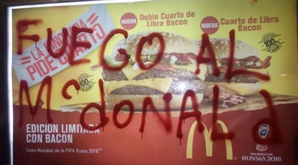 McDonald’s atacado en Santiago de chile.