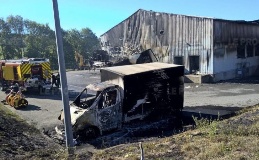 Reivindicación de ataque incendiario a matadero de Hotonnes en Francia.